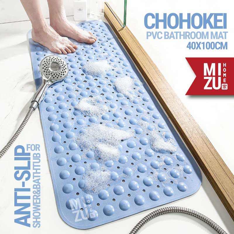Jual CHOHOKEI 40x100cm PVC Bathroom Mat shower Bathtub Anti Slip Mat