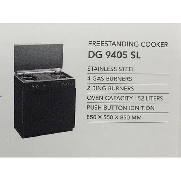 Jual promo Kompor Freestanding Domo Dg 9405 SL Freestanding Cooker