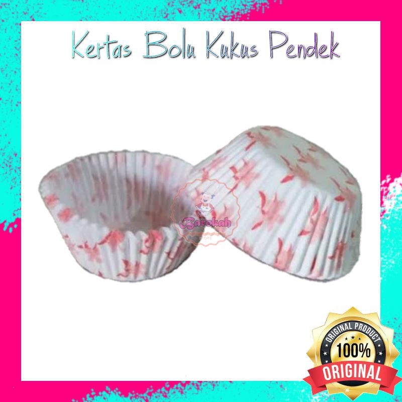 Jual Kertas Bolu Kukus Pendek isi 50pcs / Cup Bolu Kukus / Muffin Cup