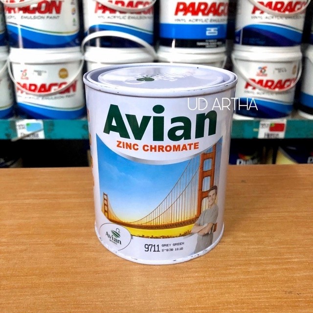 Jual Avian Zinc Chromate Cat Dasar Primer Anti Karat Grey Green