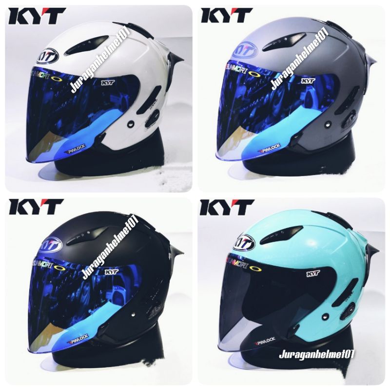 Jual helm half face kyt galaxy paket ganteng Shopee Indonesia
