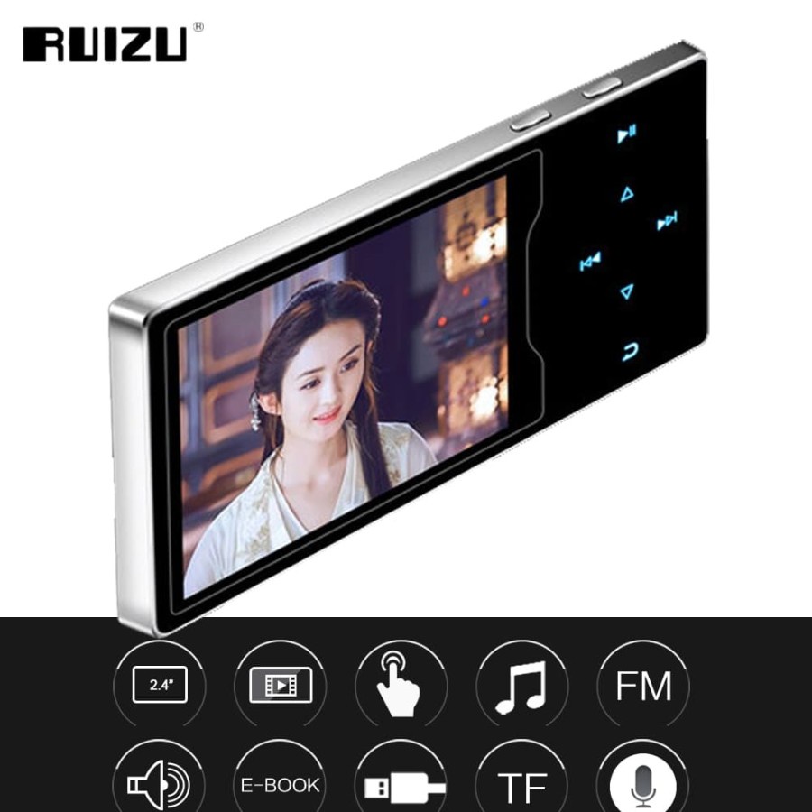 Jual RUIZU D08 FULL METAL 16GB MP3 MP4 Player 1080P SPEAKER DAP X02 ORIGINAL Shopee Indonesia