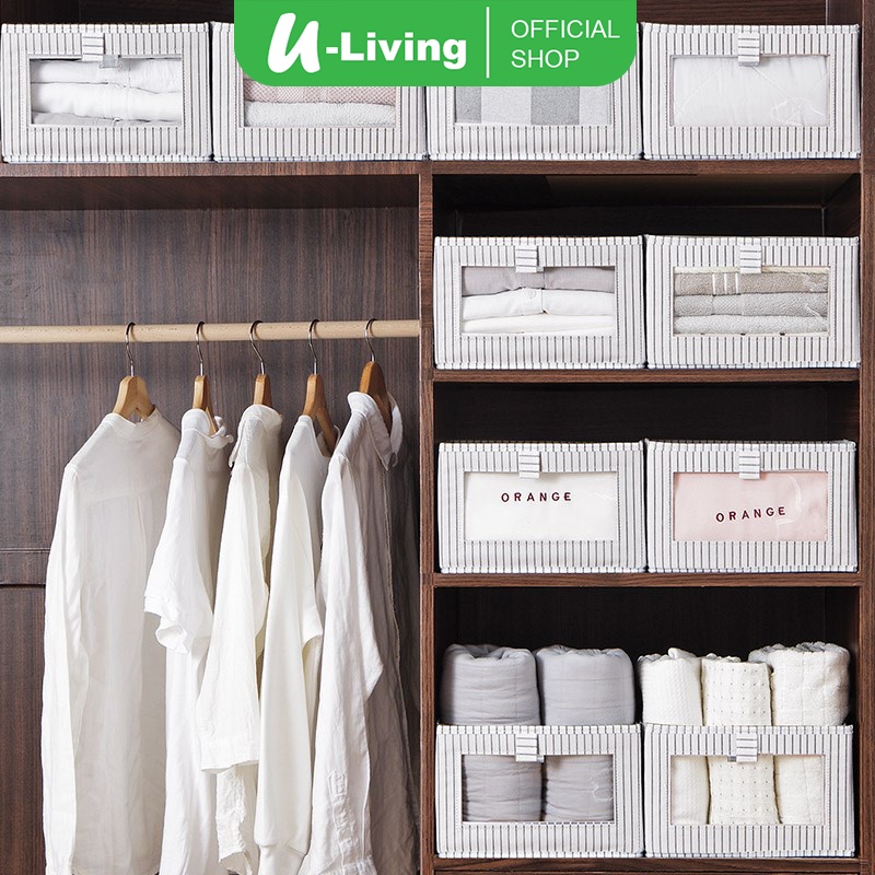Jual ULiving Foldable Storage Box Clothing Organizer/Keranjang