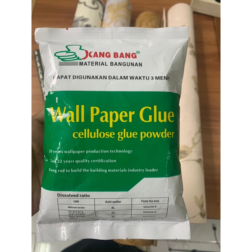 Jual TERMURAH!! Lem wallpaper vinyl /Wall dinding Glue / Perekat
