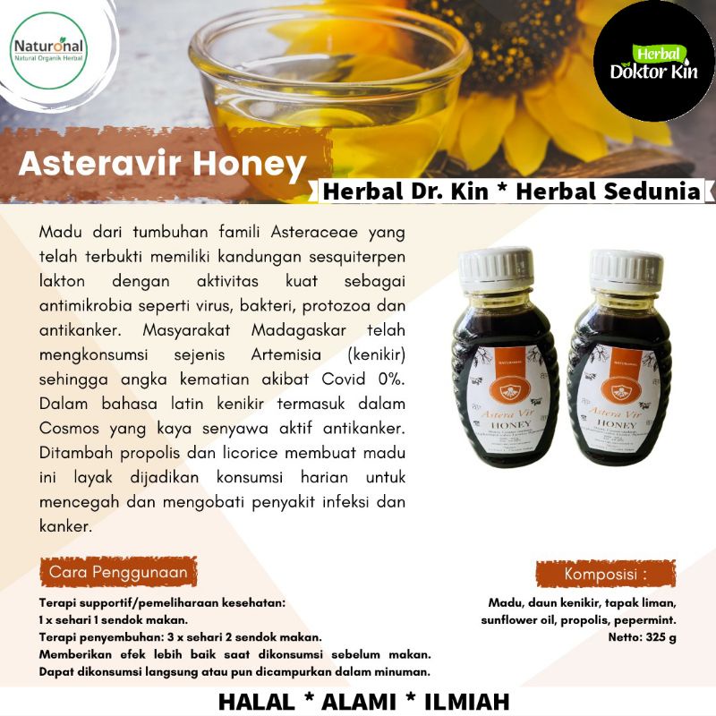 Jual Asteravir Honey (Antivirus dan Antikanker) Herbal Doktor Kin