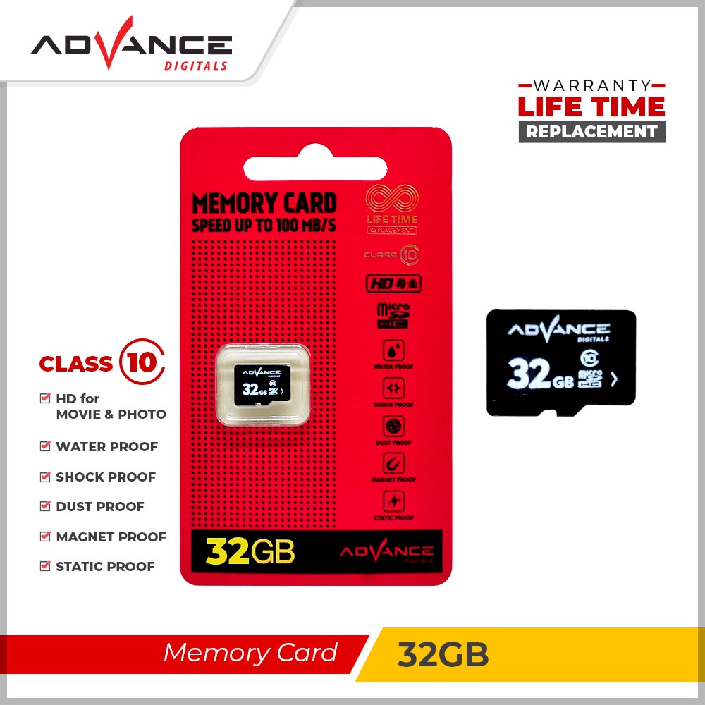 Jual Advance Memory Card TFcard 8gb 16gb 32gb Class 10 Kartu Memori(04)
