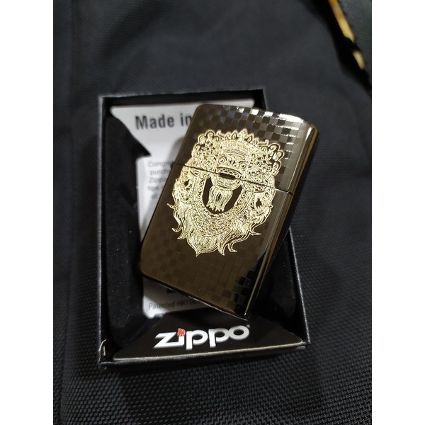 Jual zippo black ice custom grafir barong Shopee Indonesia