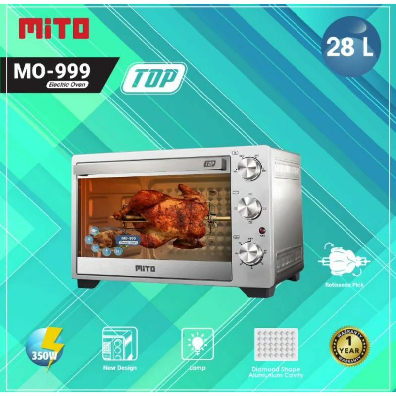 Jual Oven Listrik Mito MO 999 350 watt 28 Liter Shopee Indonesia