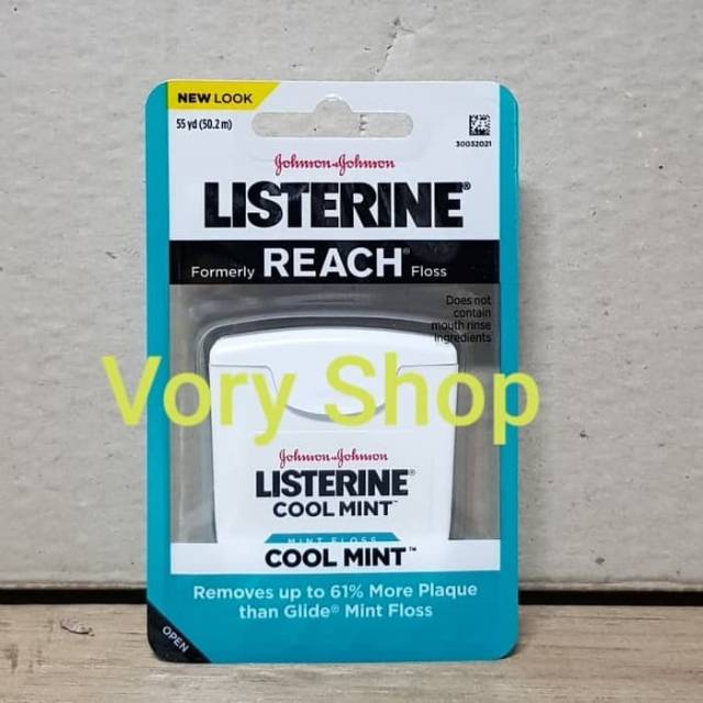 Jual Listerine dental floss cool mint / benang gigi 50.2 m Shopee