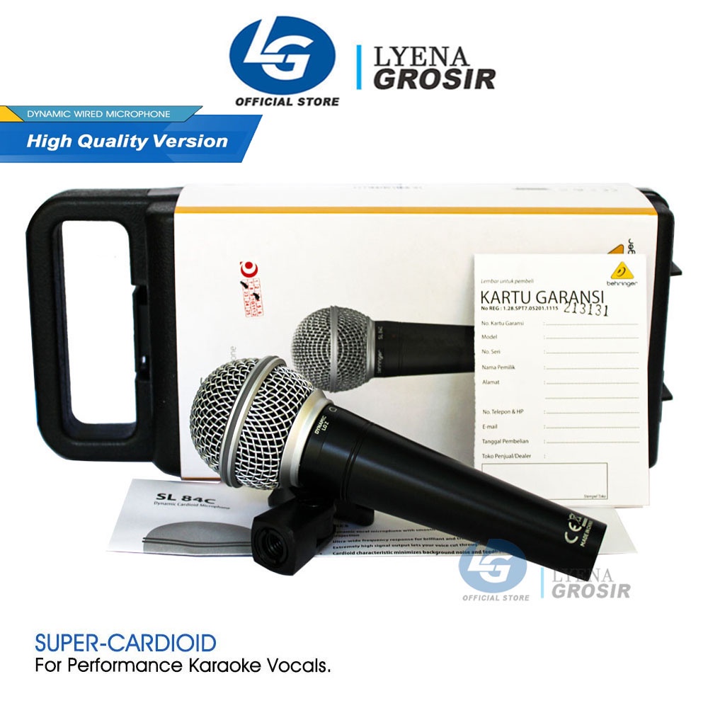 Jual Behringer SL84C / SL 84C Mic Kabel Dynamic Cardioid Microphone