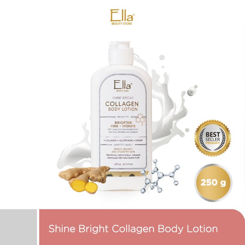 Jual ELLA SKIN CARE SHINE BRIGHT COLLAGEN BODY LOTION with glutathione
