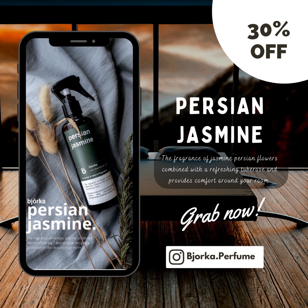 Jual Persian Jasmine Interior Fabric Fragrance Bed Linen Spray