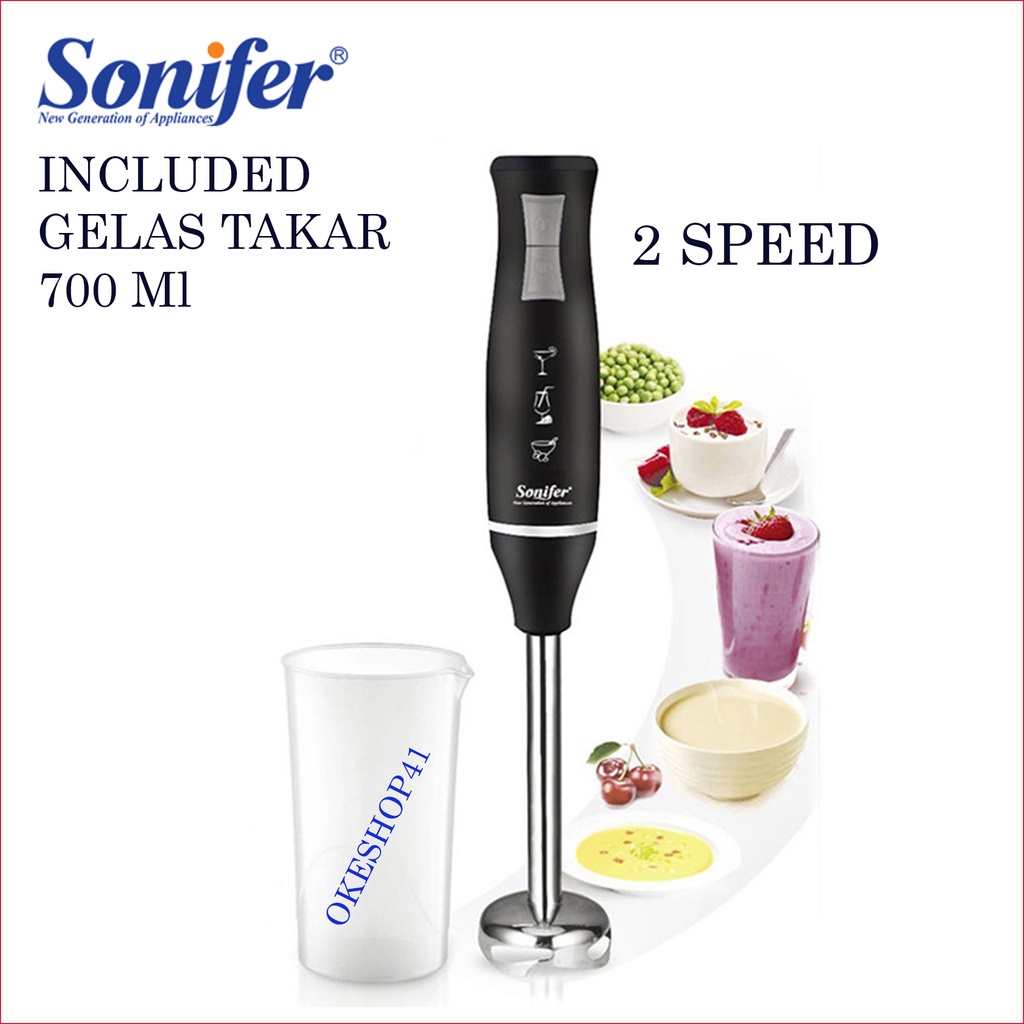 Jual Sonifer Hand Blender SF8026 Blender Tangan 2 Speed 400W Shopee