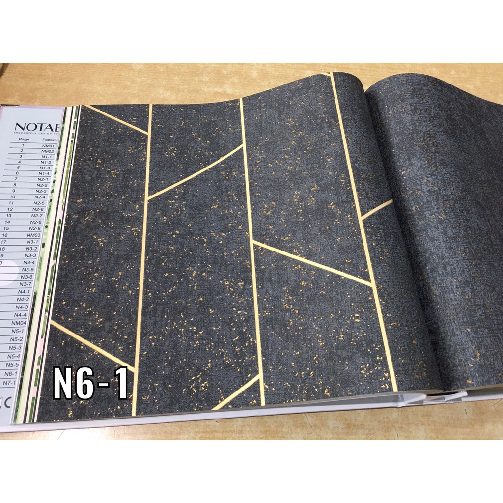 Jual WALLPAPER DINDING MOTIF GARIS KOTAK ABSTRAK SEMEN NB Shopee