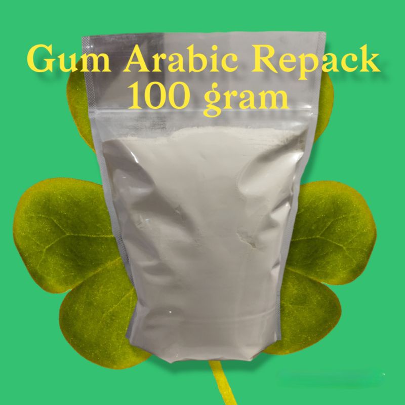 Jual Arabic Gum Powder 100 gram / Gum Arab / Gom Arabic / Gom Arab Food