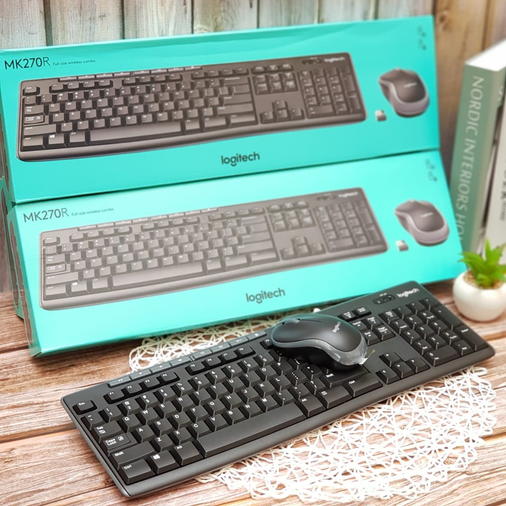 Jual Keyboard+Mouse Logitech Wireless Mouse Keyboard MK270R/Mouse