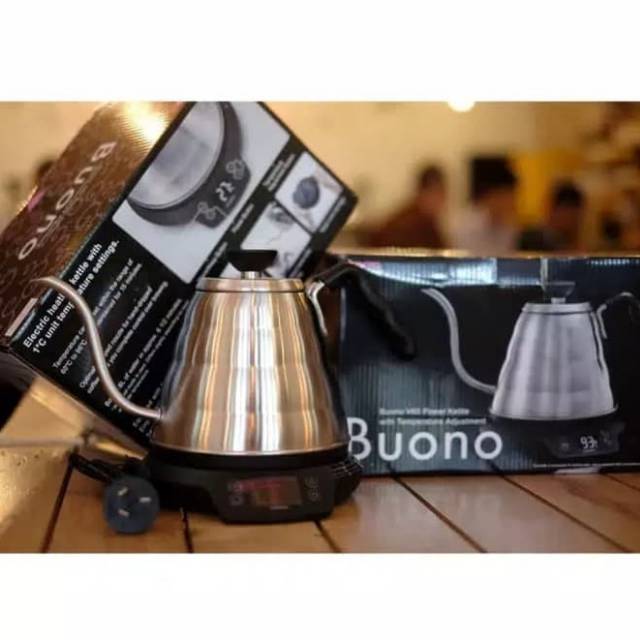 Jual Alat Kopi Hario V60 Electric Kettle Buono EVKT80HSV Control