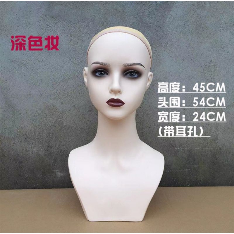 Jual READY STOCK display Manekin kepala wig beauty head manekin import