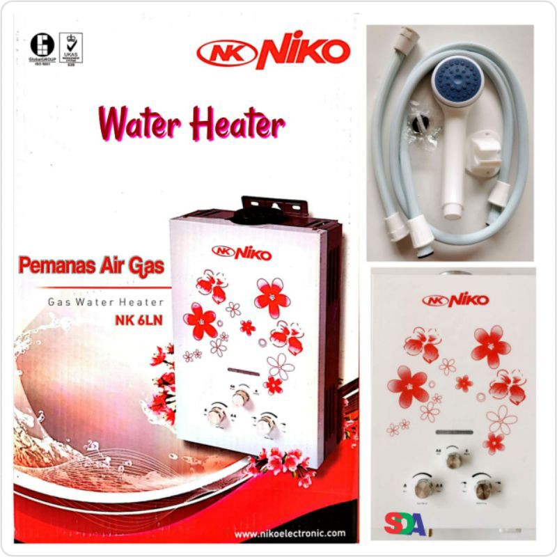 Jual Niko Water Heater 6 Ltr Gas LPG NK 6LN Shopee Indonesia