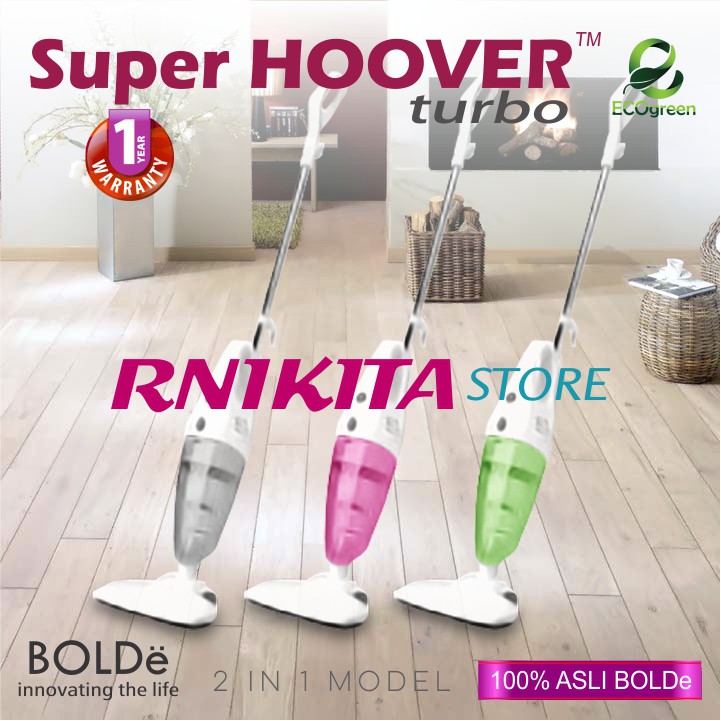 Jual BOLDe SUPER HOOVER TURBO Cyclone Vacuum Cleaner 2 in 1 Model