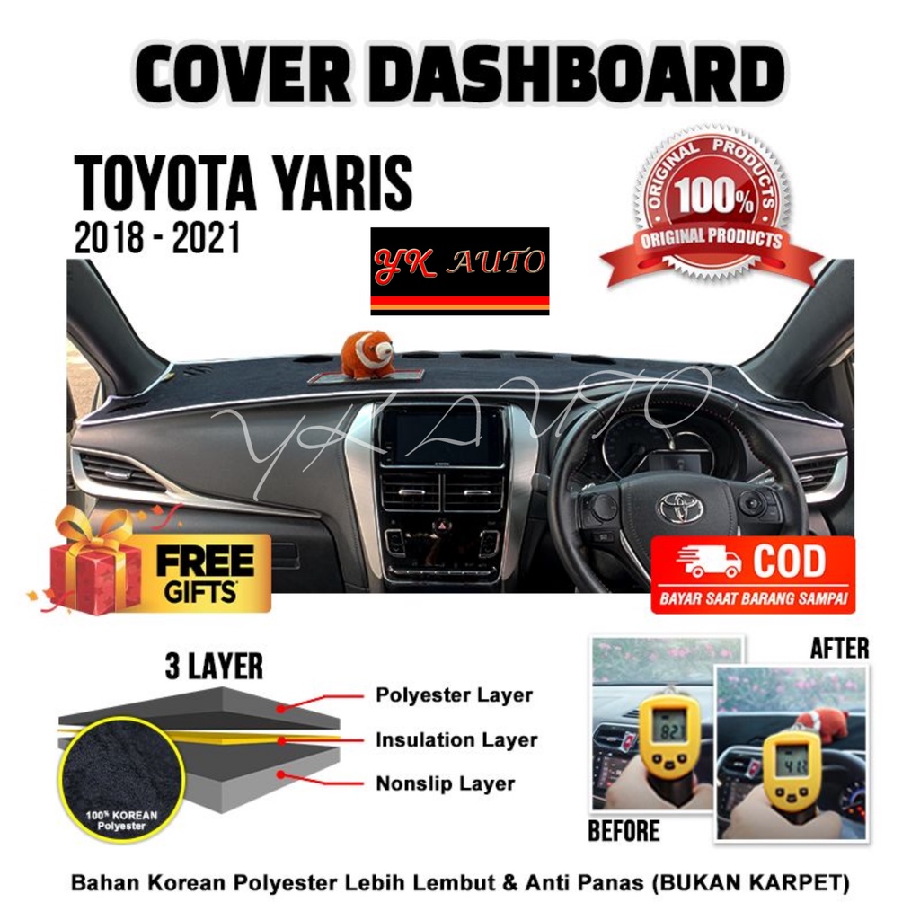 Jual Cover Dashboard New Yaris Gen3 Premium Cover Dasboard Toyota New
