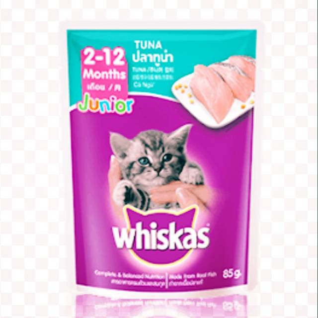 Jual WHISKAS SACHET TUNA (JUNIOR) Makanan Kucing Basah Sachet Shopee Indonesia
