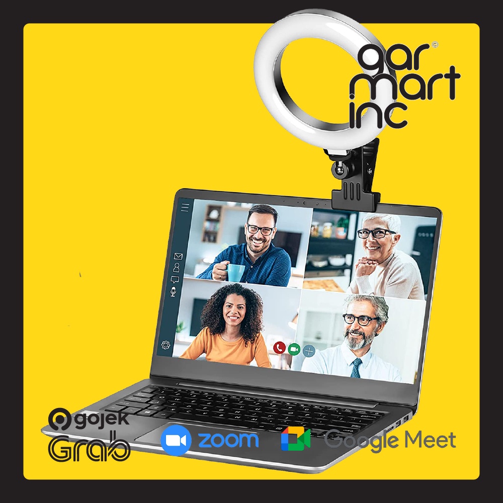 Jual LAMPU 16CM Lighting Meeting Video Conference Ring Light WFH WFO