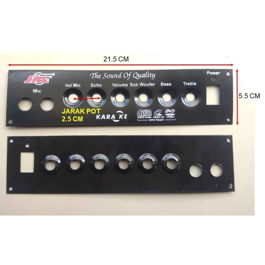 Jual Panel kit speaker aktif active plat besi 2mic echo subwofer