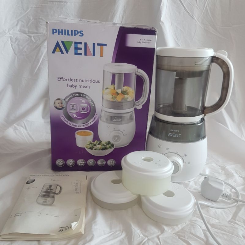 Jual Philips Avent 4 in 1 Healthy Baby Food Maker Preloved Shopee