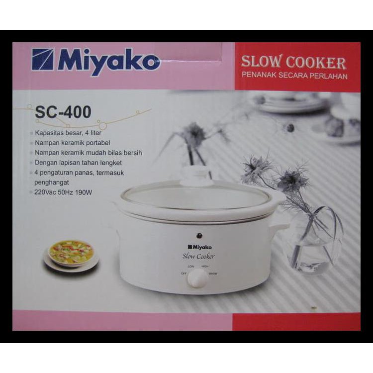 Jual ORI Miyako Slow Cooker 4 Liter SC400 Shopee Indonesia