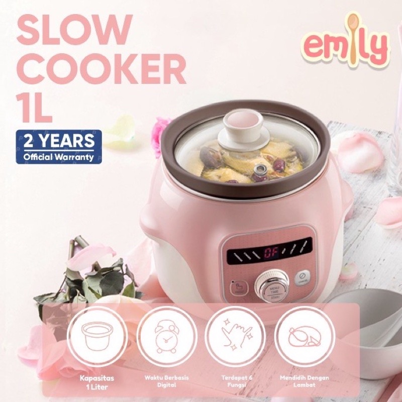 Jual Emily Slow Cooker 1 L Claypot Slow Cooker Tanah Liat 1 Liter Emily Shopee Indonesia