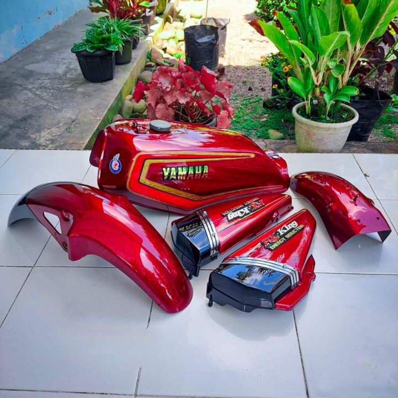 Jual body bodi set yamaha rx king tahun 1983 warna merah Shopee Indonesia