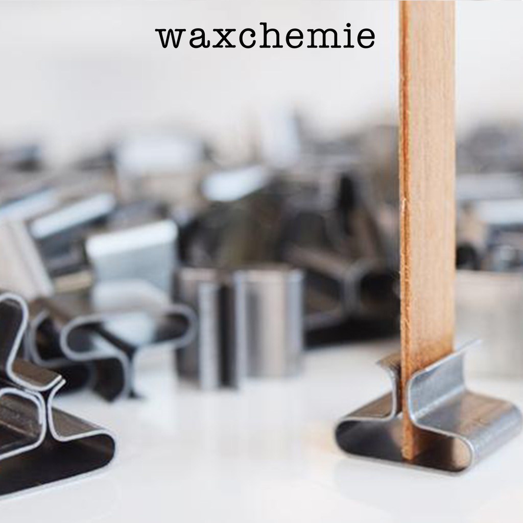 Jual [10] Wood Wick Candle Wick Sumbu Lilin Kayu + Holder / Penjepit