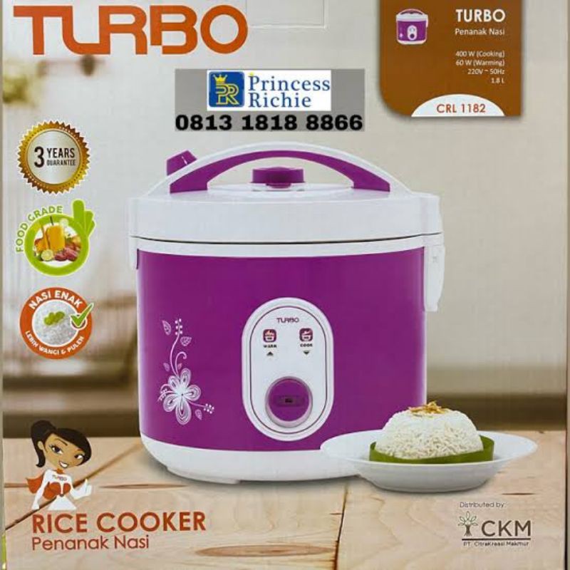 Jual MAGIC COM RICE COOKER TURBO CRL 1182 1,8 1.8 L LITER PENANAK