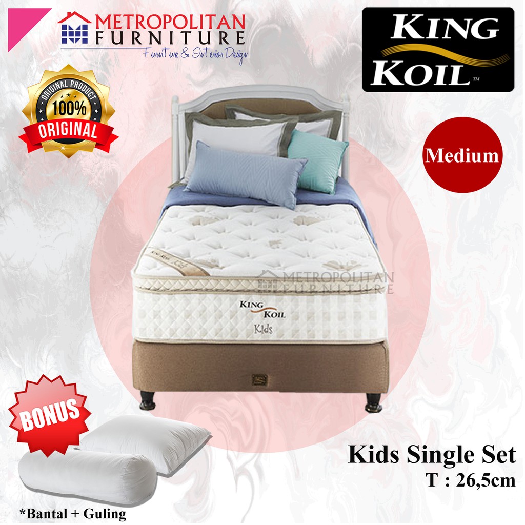 Jual Kasur Springbed King Koil Kids Single FULL SET Spring bed matras