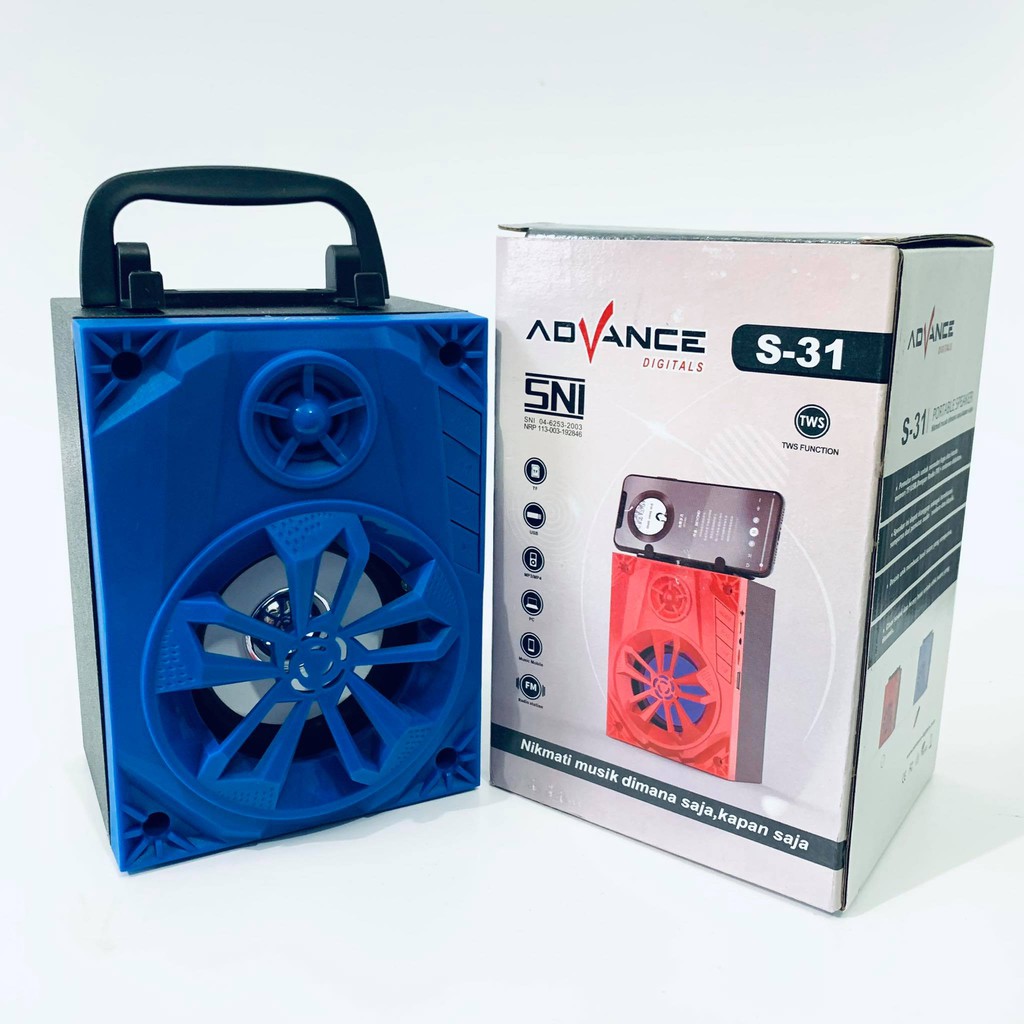 Jual Speaker Bluetooth Music Box Advance S 31 S31 Shopee Indonesia