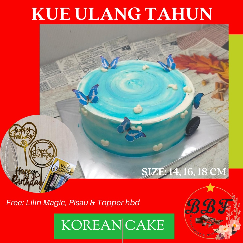 Jual Korean Cake / Kue Ulang Tahun / Korean Bento Cake / Kue Ultah