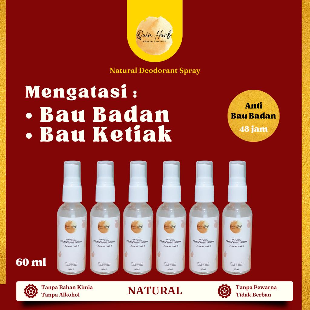 Jual Natural Deodorant Spray Deodoran Badan Anti Bau Ketiak Penghilang