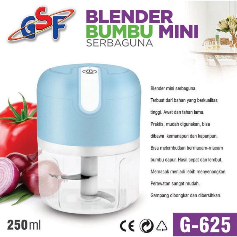 Jual Blender Portable Mini GSF 625 Untuk Bumbu Sambel Matah Lombok