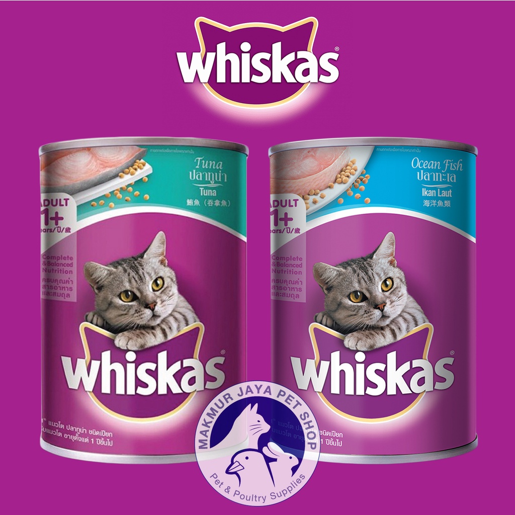 Jual Whiskas Kaleng 400gr / Can Wet Food / Makanan Kucing Basah 400