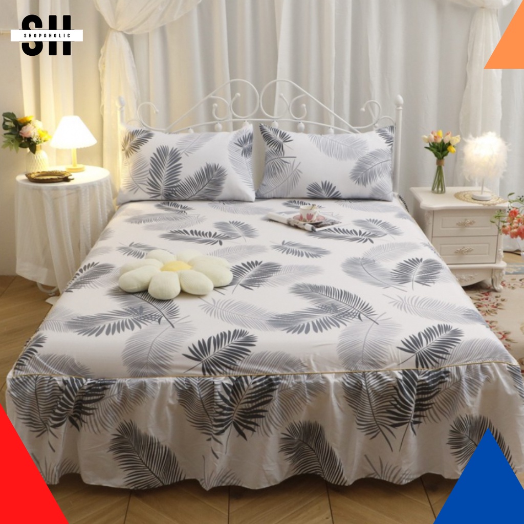 Jual Sprei Rumbai Sprei Sarung Bantal Bed Cover Bedskirt Kualitas Bagus