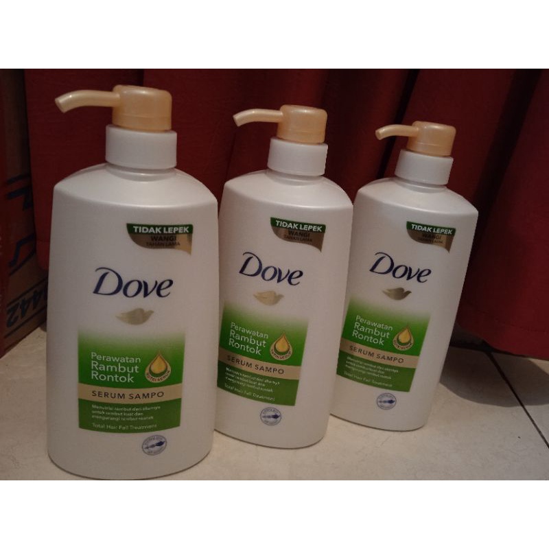 Jual DOVE Shampoo Total Hair Fall Treatment 680ml Hijau Shopee Indonesia