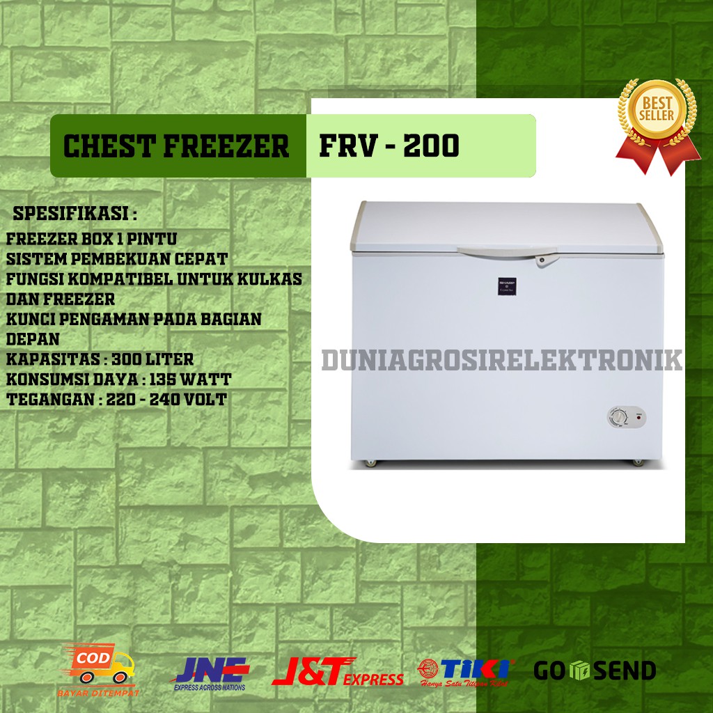 Jual Chest Freezer SHARP FVR 200 Shopee Indonesia
