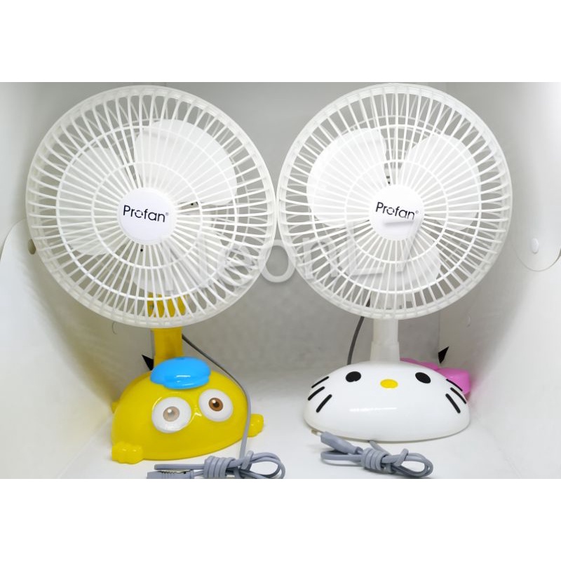 Jual kipas karakter profan lucu desk fan kepala bisa putar | Shopee