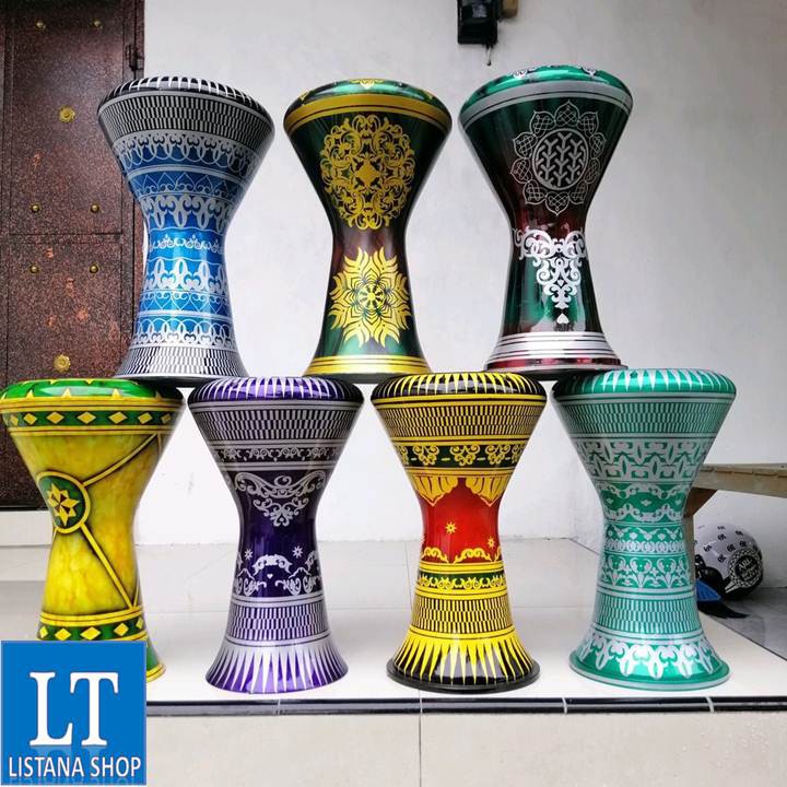 Jual Darbuka Dumbuk Marawis Original Nyaring Darbuka Motif Ukuran 9