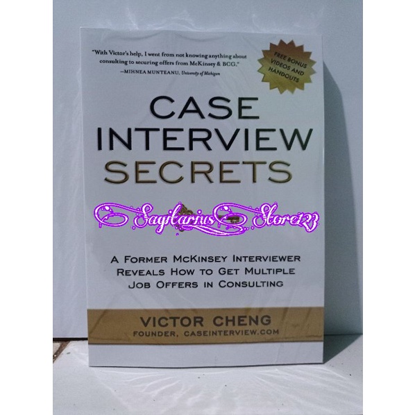 Jual Buku CASE INTERVIEW SECRETS Shopee Indonesia(08)
