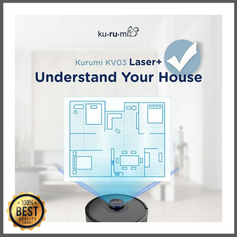 Jual Alat Electronik Kurumi KV 03 Laser+ Robot UV Vacuum Cleaner VB