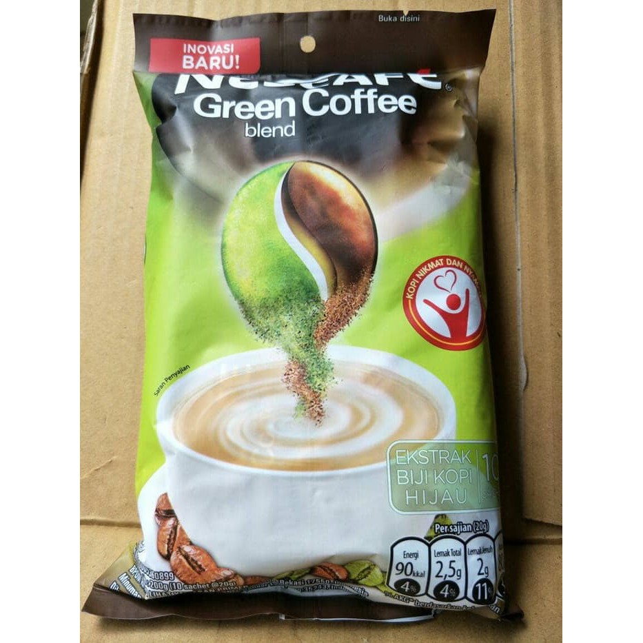 Jual Nescafe green coffee blend 10 x 20 kkp2489 Shopee Indonesia