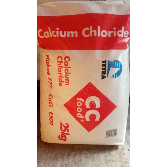 Jual Calcium Chloride FOOD GRADE / Kalsium Klorida / CaCl2 1 ZAK (25 KG