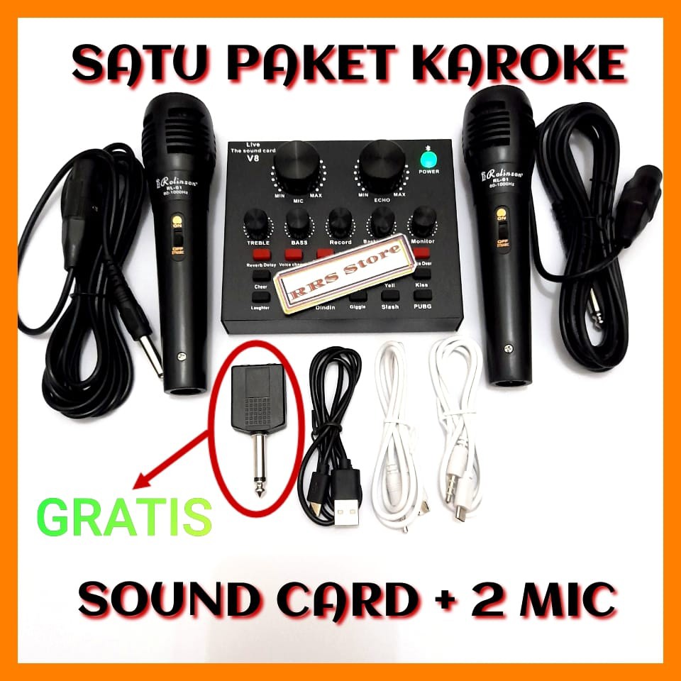 Jual ALAT KAROKE SATU PAKET Mixer mini mic MURAH KUALITAS BAGUS sondcad